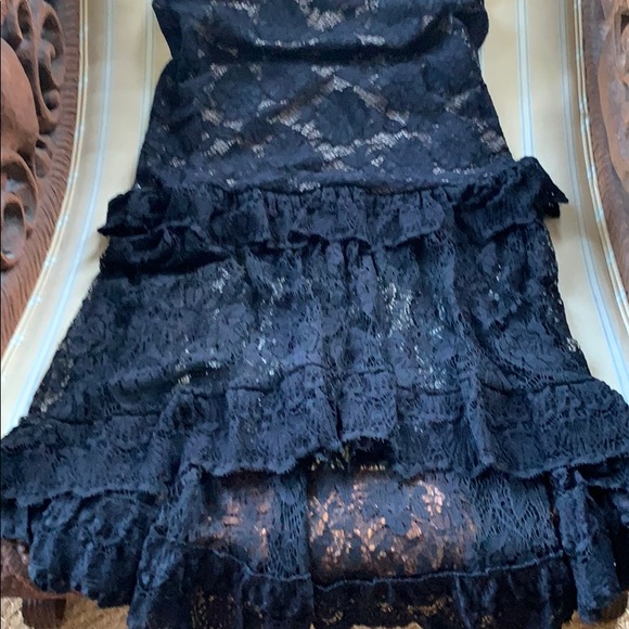 NIGHTCAP CLOTHING VICTORIAN SOFT FRENCH LACE MAXI DRESS IN BLACK SIZE S - Picture 9 of 13